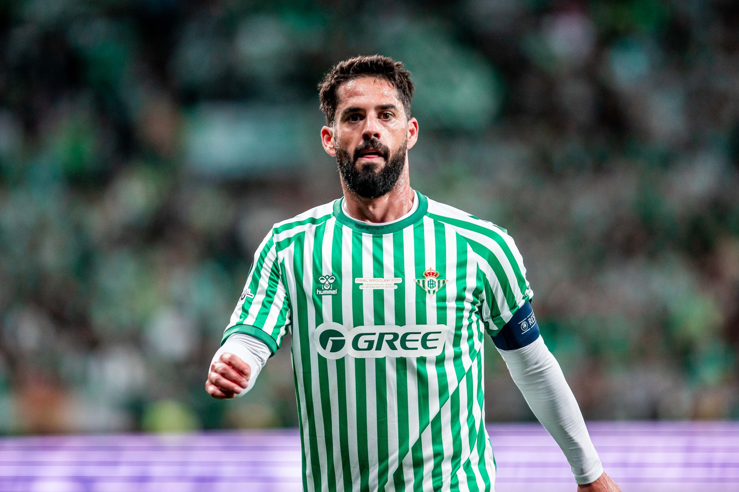 2025.05.28 Wroclaw
2024/2025 UEFA Final Ligi Konferencji 
Tarczynski Arena Wroclaw
Real Betis - Chelsea
N/z Isco
Foto Mateusz Porzucek PressFocus

2025.05.28 Wroclaw
UEFA Conference League Final 
Real Betis - Chelsea
Isco
Credit: Mateusz Porzucek PressFocus