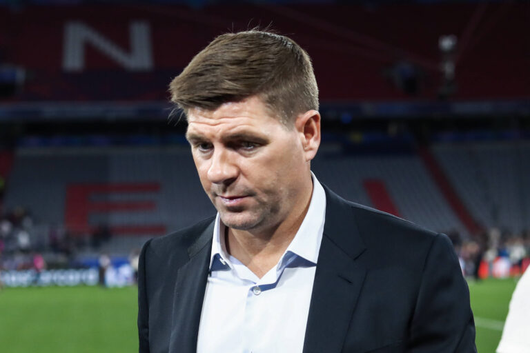 English former player Steven Gerrard was seen during the UEFA Champions League final match between Paris Saint-Germain (PSG) and FC Internazionale (FC Inter) at the Allianz Arena on May 31, 2025, in Munich, Germany.//BENAYACHEADIL_A22I1125/Credit:Adil Benayache/SIPA/2506011300

01.06.2025 
pilka nozna liga mistrzow
Paris Saint-Germain - Inter Mediolan
Foto Adil Benayache/SIPA / Sipa / PressFocus 
POLAND ONLY!!