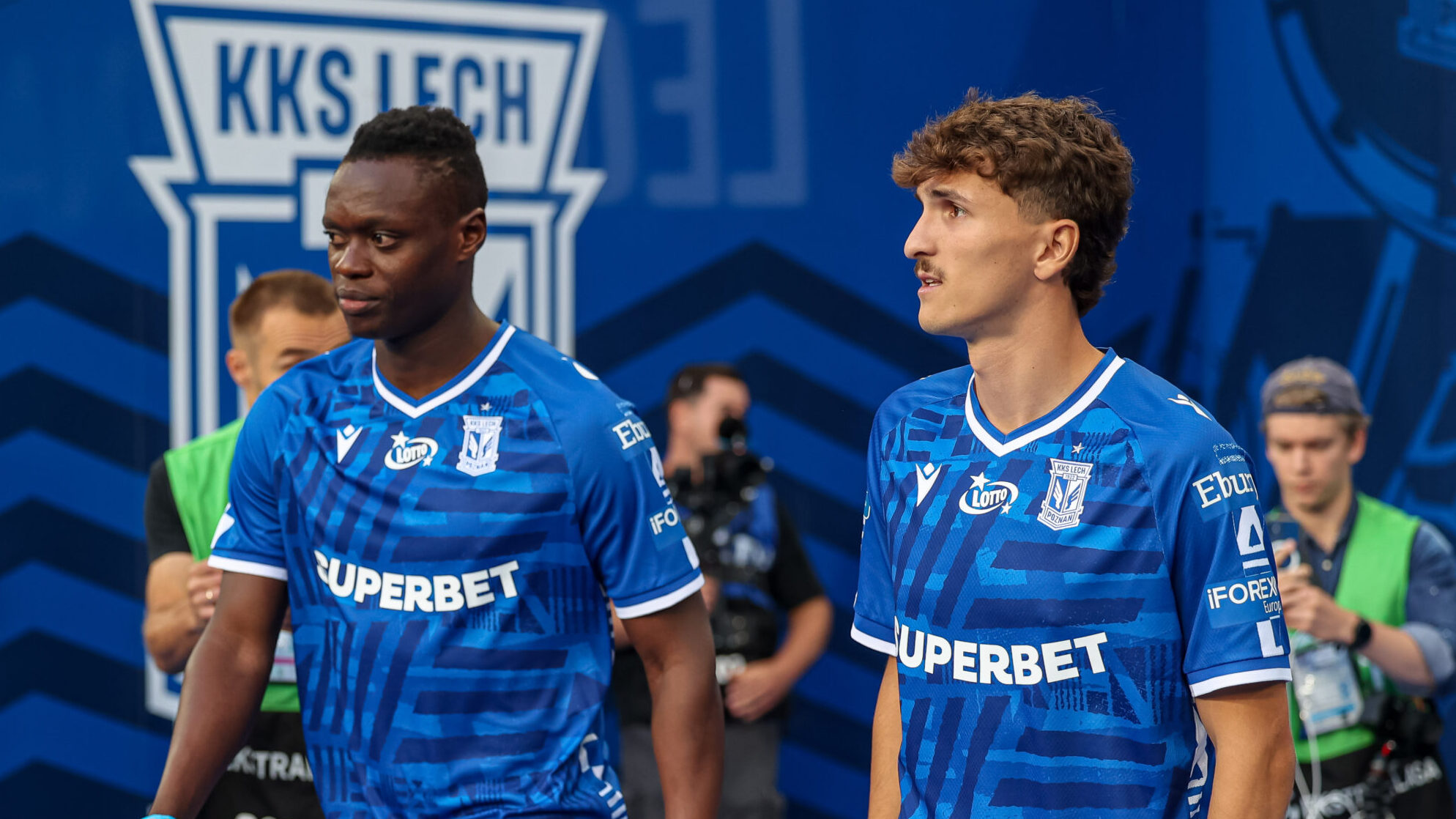 2025.07.18 Poznan
Pilka nozna Ekstraklasa sezon 2025/2026
Lech Poznan - Cracovia
N/z Timothy Ouma Pablo Rodriguez
Foto Pawel Jaskolka / PressFocus

2025.07.18 Poznan
Football Polish Ekstraklasa season 2024/2025
Lech Poznan - Cracovia
Credit: Pawel Jaskolka / PressFocus