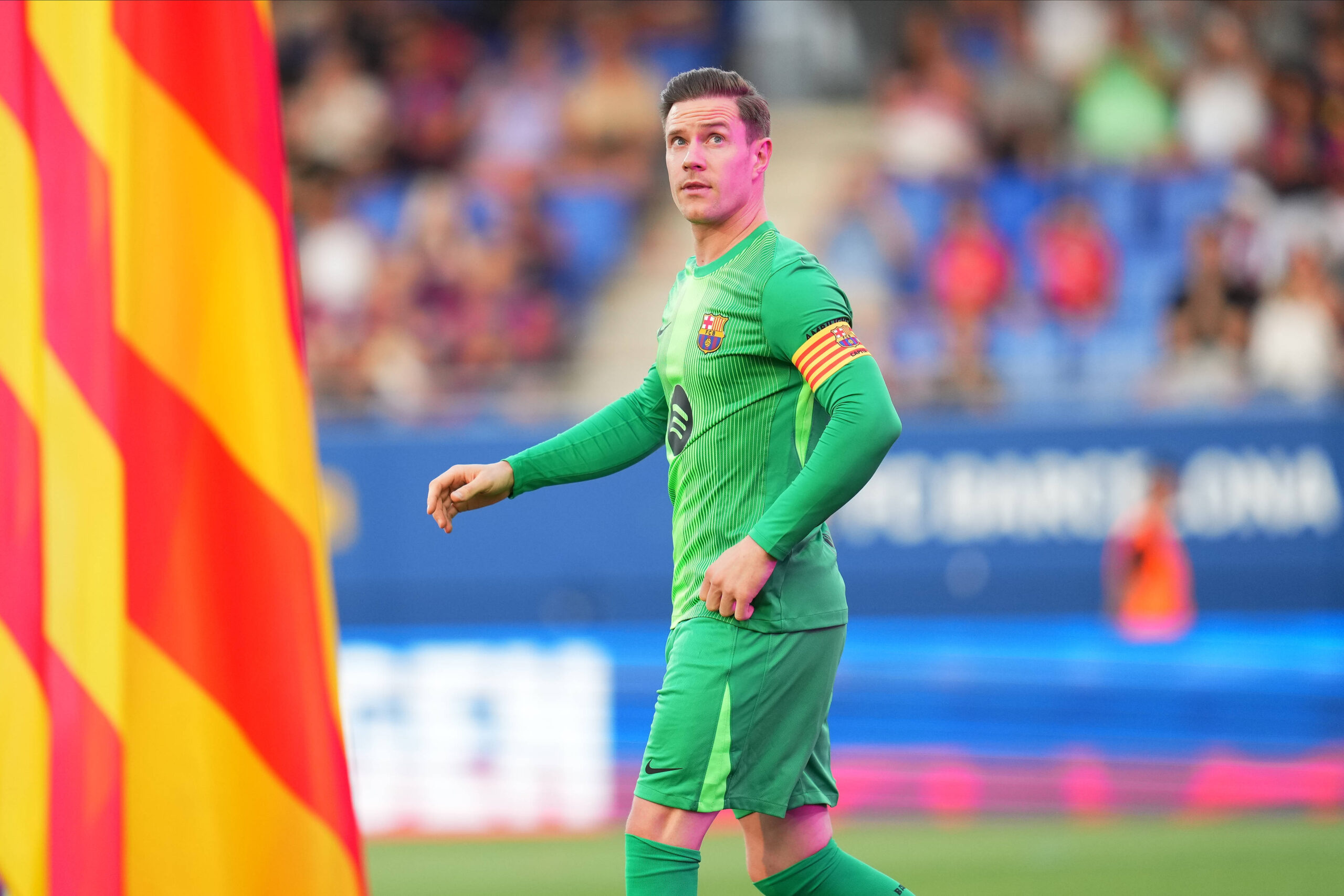 ESP: FC Barcelona, Barca v Como 1907. Joan Gamper Trophy Marc-Andre ter Stegen of FC Barcelona during the Joian Gaper Trophy match between FC Barcelona and Como 1907 played at Johan Cruyff Stadium on August 10, 2025 in Barcelona, Spain. kpng Copyright: xBaguxBlancox/xPRESSINx PS_250810_BAR_COM_2526_1380
2025.08.11 Barcelona
pilka nozna sparing mecz towarzyski
FC Barcelona - Como 1907
Foto IMAGO/PressFocus

!!! POLAND ONLY !!!