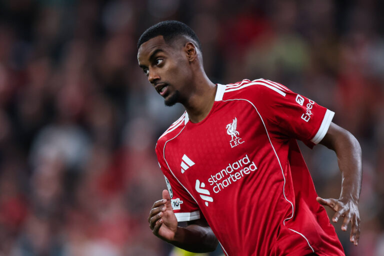 Liverpool, England, 17th September 2025. Alexander Isak of Liverpool during the Liverpool vs Atletico Madrid UEFA Champions League match at Anfield, Liverpool. Picture credit should read: James Baylis / Sportimage EDITORIAL USE ONLY. No use with unauthorised audio, video, data, fixture lists, club/league logos or live services. Online in-match use limited to 120 images, no video emulation. No use in betting, games or single club/league/player publications. SPI_059_JB_LIV_ATM SPI-4140-0059
2025.09.17 Liverpool
pilka nozna , liga mistrzow
FC Liverpool - Atletico Madryt
Foto IMAGO/PressFocus

!!! POLAND ONLY !!!