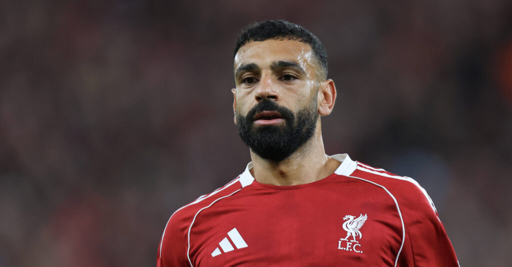 Liverpool, England, 17th September 2025. Mohamed Salah of Liverpool during the Liverpool vs Atletico Madrid UEFA Champions League match at Anfield, Liverpool. Picture credit should read: James Baylis / Sportimage EDITORIAL USE ONLY. No use with unauthorised audio, video, data, fixture lists, club/league logos or live services. Online in-match use limited to 120 images, no video emulation. No use in betting, games or single club/league/player publications. SPI_156_JB_LIV_ATM SPI-4140-0156
2025.09.17 Liverpool
pilka nozna , liga mistrzow
FC Liverpool - Atletico Madryt
Foto IMAGO/PressFocus

!!! POLAND ONLY !!!