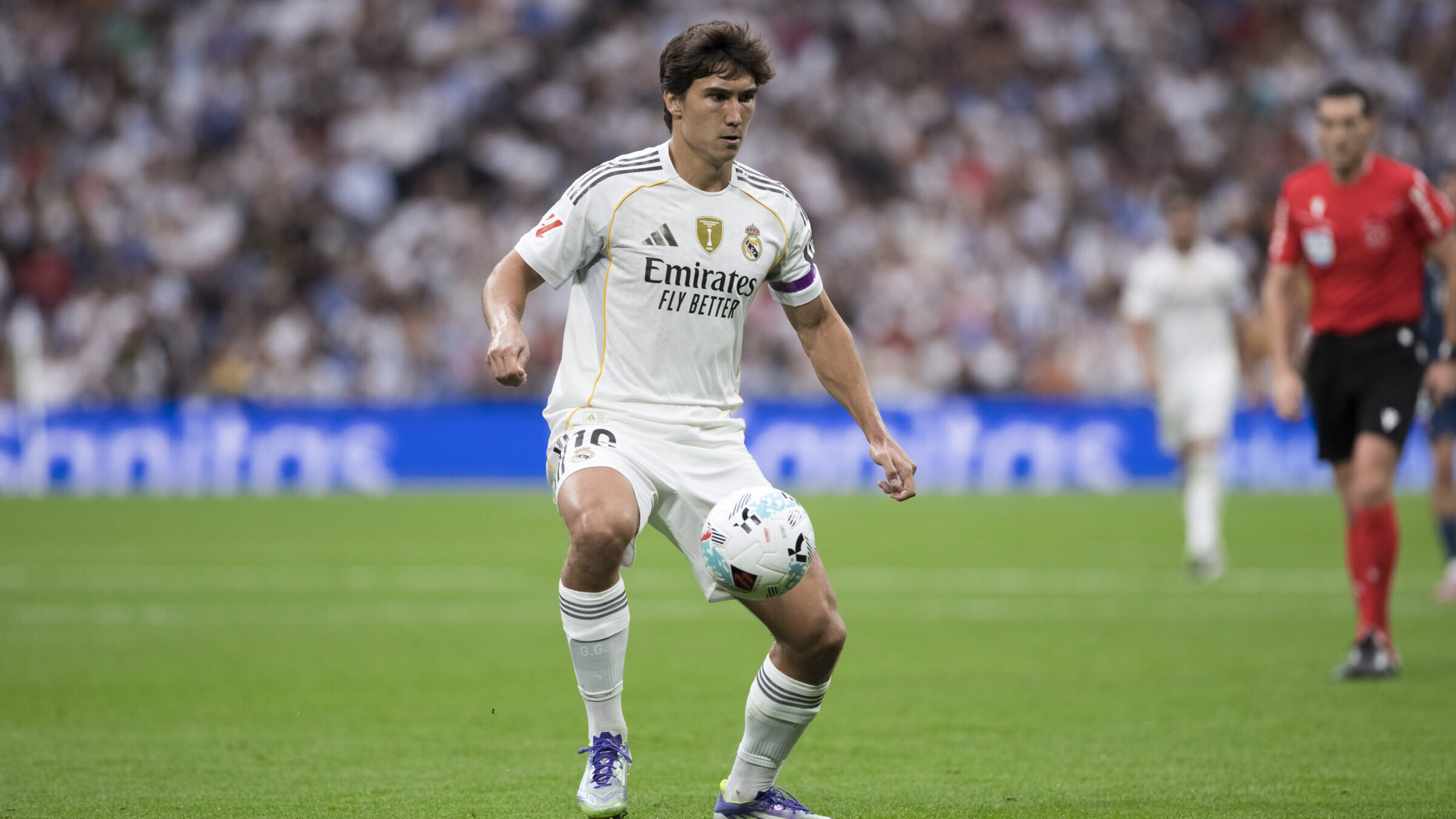 MADRID, SPAIN - September 20:Gonzalo Garcia of Real Madrid in action during the La Liga 2025/26 match between Real Madrid and Espanyol at Santiago Bernabeu Stadium.  (Photo by Guillermo Martinez/Sipa USA)
2025.09.20 Madryt
pilka nozna liga hiszpanska
Real Madryt - RCD Espanyol
Foto Guillermo Martinez/SIPA USA/PressFocus

!!! POLAND ONLY !!!