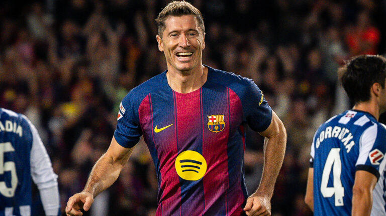 Robert LEWANDOWSKI of Barcelona celebrates his goal during the Spanish championship LaLiga football match between FC Barcelona and Real Sociedad on 28 September 2025 at Estadi Olimpic Lluis Companys in Barcelona, Spain (Photo by /Sipa USA)
2025.09.28 Barcelona
pilka nozna liga hiszpanska
FC Barcelona - Real Sociedad San Sebastian
Foto IPA/SIPA USA/PressFocus

!!! POLAND ONLY !!!