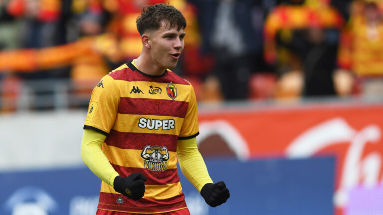 2025.10.05 Bialystok Pilka nozna PKO Ekstraklasa sezon 2025/2026 11. kolejka rozgrywek Jagiellonia Bialystok (zolto-czerwone) - Korona Kielce N/z Oskar Pietuszewski Foto Michal Kosc / PressFocus 
2025.10.05 Bialystok Football Polish PKO Ekstraklasa season 2025/2026 Jagiellonia Bialystok - Korona Kielce Credit Michal Kosc / PressFocus