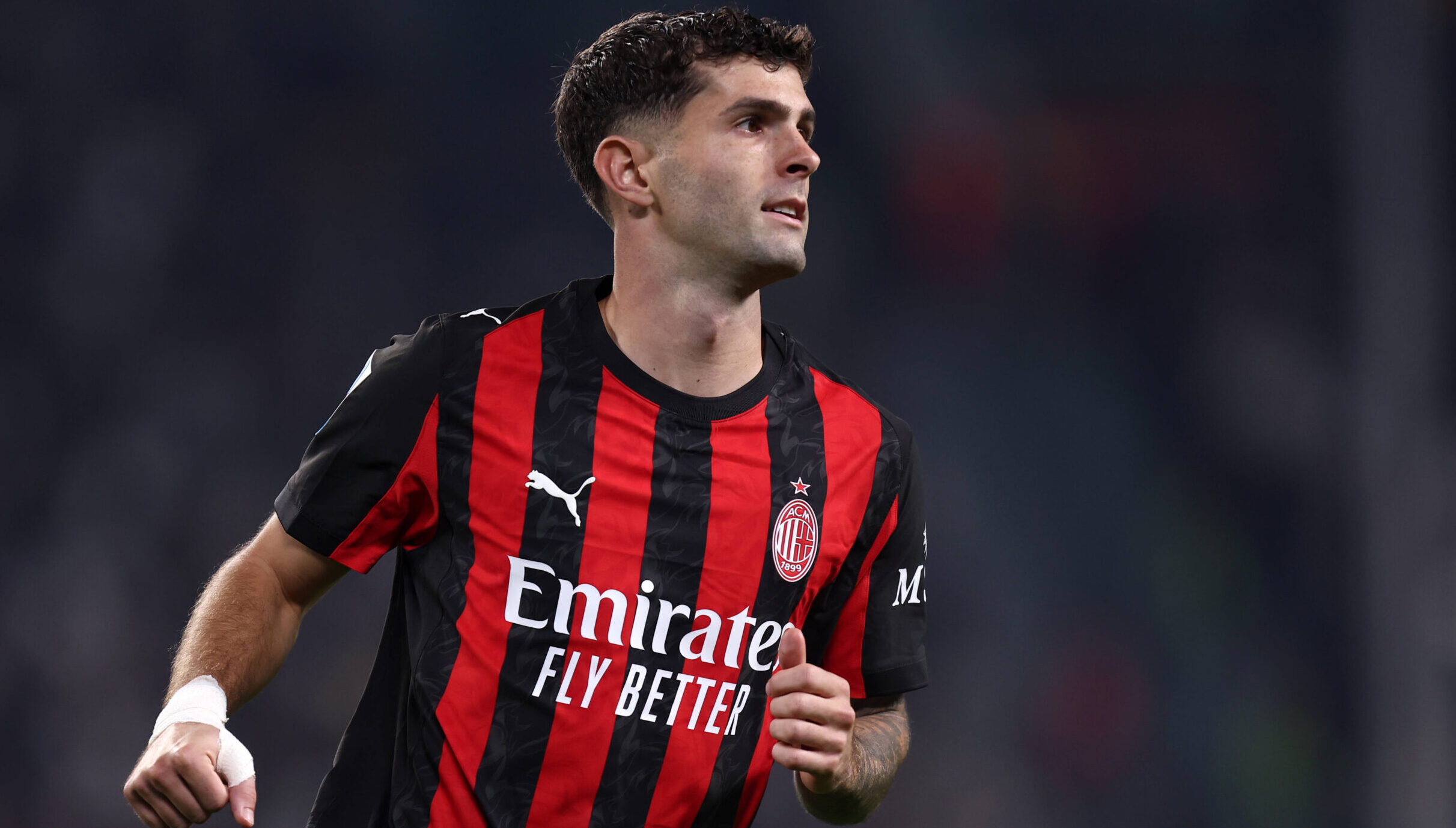 Juventus Fc - Ac Milan Christian Pulisic of Ac Milan looks on during the Serie A match beetween Juventus Fc and Ac Milan at Allianz Stadium on October 5, 2025 in Turin, Italy . Torino Allianz Stadium Italy Copyright: xMarcoxCanonierox
2025.10.05 Turyn
pilka nozna , liga wloska
Juventus Turyn - AC Milan
Foto IMAGO/PressFocus

!!! POLAND ONLY !!!
