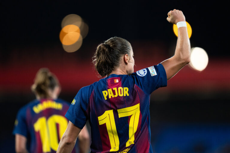 Spain-Football-Women s Champions League FC Barcelona, Barca v Bayern Munich in Barcelona, Spain. Barcelona, Spain, 7, October, 2025. FC Barcelona player 17 Ewa Pajor celebrates her score during Womens Champions League match between FC Barcelona and Bayern Munich in Johan Cruyff Stadium, Barcelona, Spain, on October 7, 2025. Barcelona Johan Cruyff Stadium Barcelona Spain
2025.10.07 Barcelona
pilka nozna kobiet, liga mistrzyn
FC Barcelona - Bayern Monachium
Foto IMAGO/PressFocus

!!! POLAND ONLY !!!