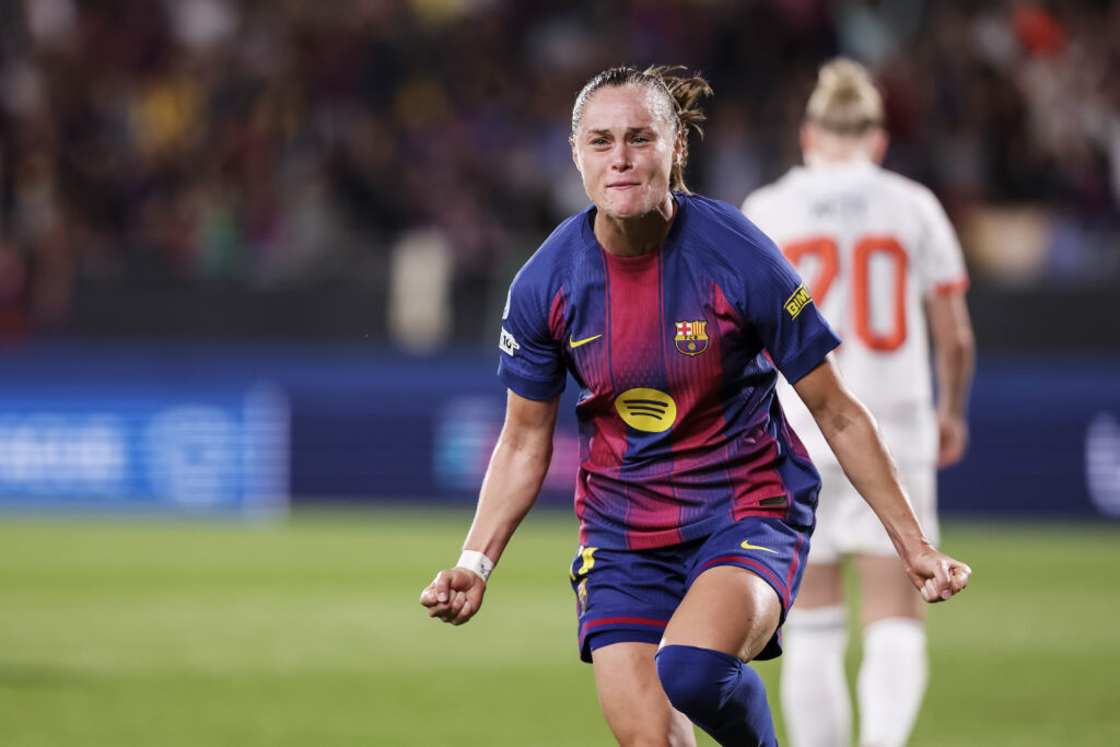 Ewa Pajor of FC Barcelona celebrates a goal during the Women s Champions League, League phase, MD1 football match between FC Barcelona and FC Bayern Munich on 7 October 2025 at Estadi Johan Cruyff in Barcelona, Spain (Photo by /Sipa USA)
2025.10.07 Barcelona
pilka nozna kobiet liga mistrzyn
FC Barcelona - Bayern Monachium
Foto IPA/SIPA USA/PressFocus

!!! POLAND ONLY !!!