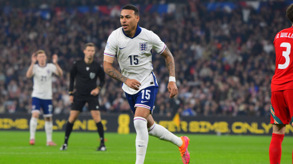 England v Wales, London, UK - 9 Oct 2025 Goal celebrations for Morgan Rogers of England during the AlzheimerÕs Society International Friendly, Landerspiel, Nationalmannschaft match between England and Wales on 9th October 2025 at Wembley Stadium, London London Wembley Stadium London GBR Copyright: xFrankiexOKeeffe/PPAUKx PPA-222169
2025.10.09 Londyn
pilka nozna , miedzynarodowy mecz towarzyski
Anglia - Walia
Foto IMAGO/PressFocus

!!! POLAND ONLY !!!