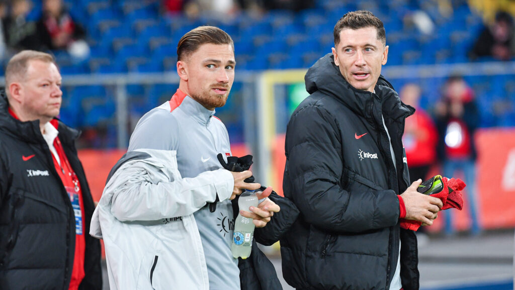 2025.10.09 Chorzow
Pilka nozna Reprezentacja Kadra Mecz Towarzyski Sezon 2025
Polska - Nowa Zelandia
N/z Matty Cash, Robert Lewandowski
Foto Marcin Bulanda / PressFocus

2025.10.09 Chorzow
Football Men National Team Friendly Match Season 2025
Polska - Nowa Zelandia
Matty Cash, Robert Lewandowski
Credit: Marcin Bulanda / PressFocus