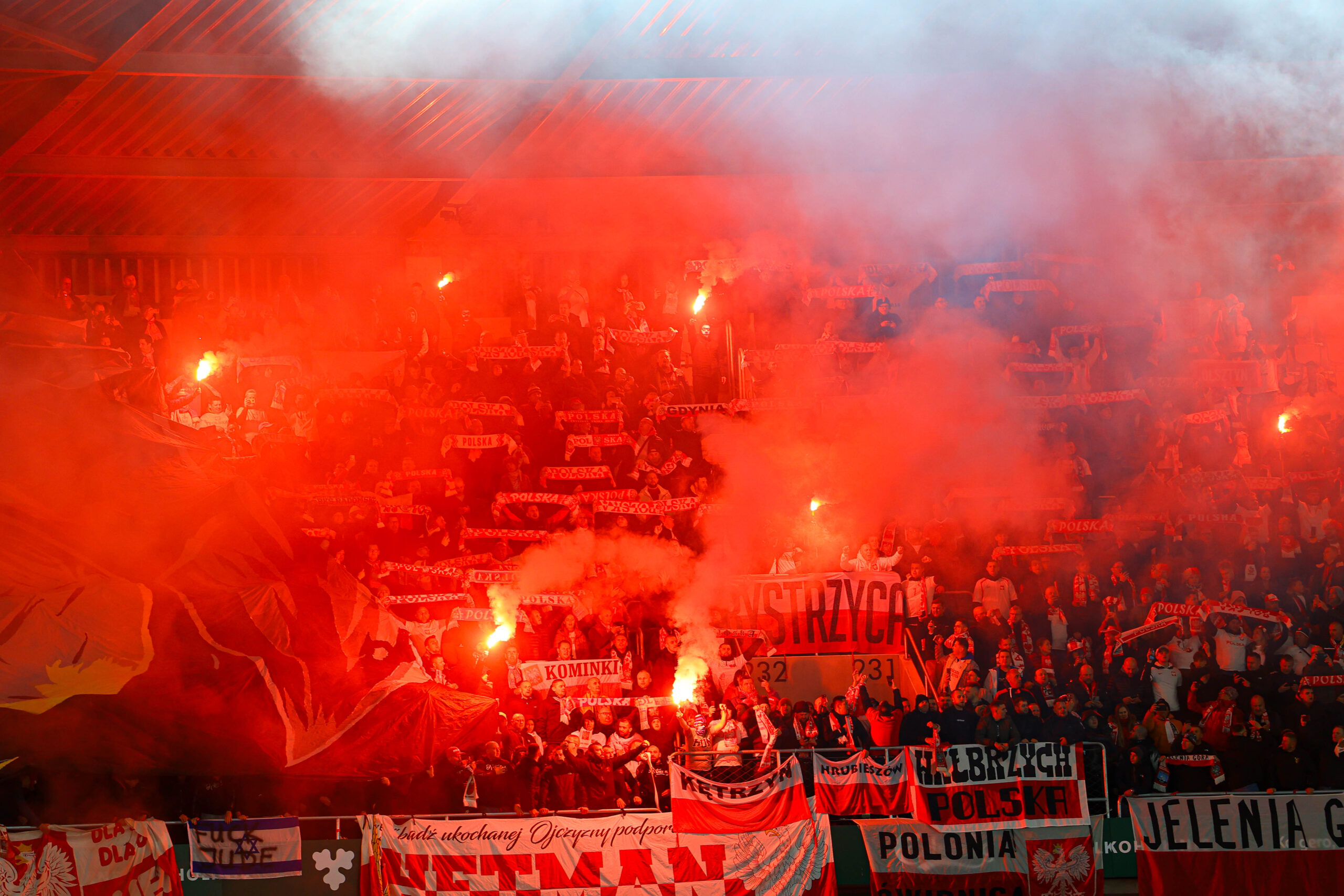 2025.10.12 Kowno
Pilka nozna Kwalifikacje Mistrzostw Swiata 2026
Litwa - Polska
N/z fani kibice doping
Foto Pawel Andrachiewicz / PressFocus

2025.10.12 Kaunas
Football - FIFA World Cup 2026 Qualifying round
Press conference and training before Lithuania - Poland
fani kibice doping
Credit: Pawel Andrachiewicz / PressFocus