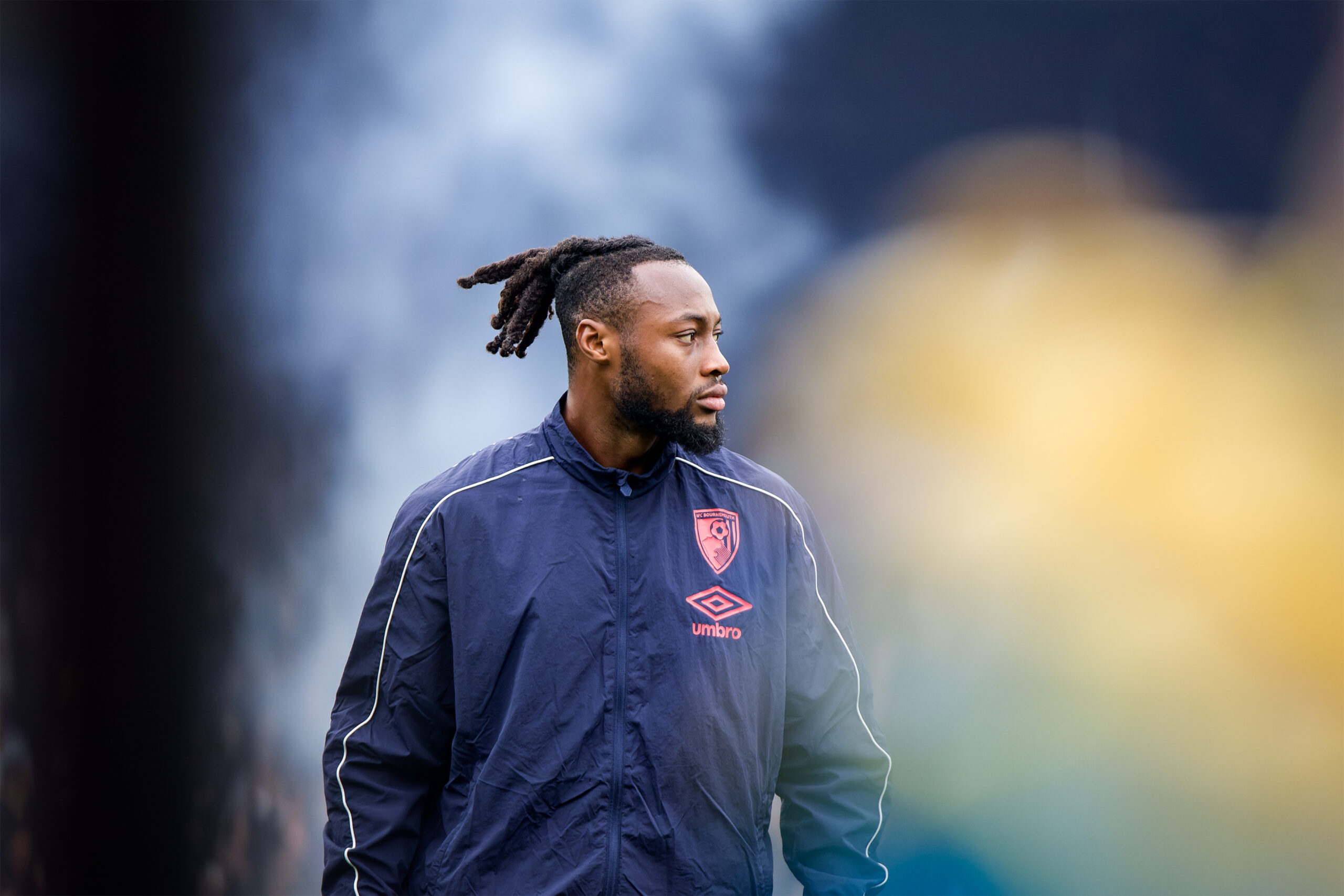 LONDON, ENGLAND - OCTOBER 18: Antoine Semenyo of Bournemouth before the Premier League match between Crystal Palace and Bournemouth at Selhurst Park on October 18, 2025 in London, England. (Photo by MB Media)
2025.10.18 Londyn
Pilka nozna liga angielska
Crystal Palace - AFC Bournemouth
Foto MB Media/PressFocus

!!! POLAND ONLY !!!