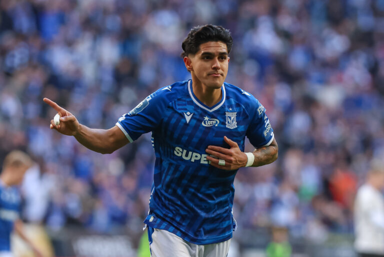 2025.10.19 Poznan
Pilka nozna Ekstraklasa sezon 2025/2026
Lech Poznan - Pogon Szczecin
N/z Luis Palma gol radosc bramka
Foto Pawel Jaskolka / PressFocus

2025.10.19 Poznan
Football Polish Ekstraklasa season 2025/2026
Lech Poznan - Pogon Szczecin
Credit: Pawel Jaskolka / PressFocus