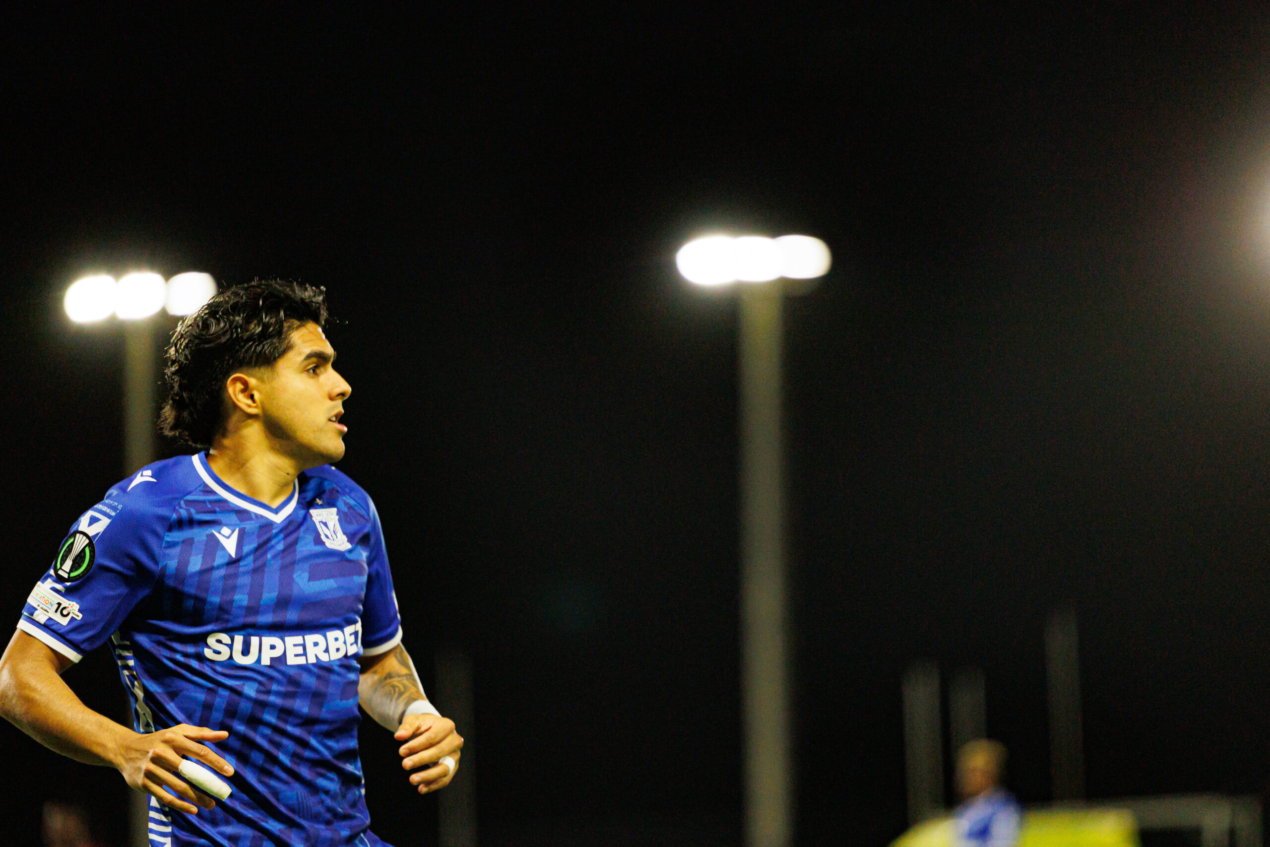 Luis Palma seen during UEFA Conference League league phase game between team of Lincoln Red Imps and Lech Poznan Maciej Rogowski/Ball Raw Images Gibraltar Europa Sports Comples Gibraltar Copyright: xMaciejxRogowskix maciejrogowski_lincoln_lech_25_26-394
2025.10.23 Gibraltar
pilka nozna , liga Konferencji
Lincoln Red Imps - Lech Poznan
Foto IMAGO/PressFocus

!!! POLAND ONLY !!!