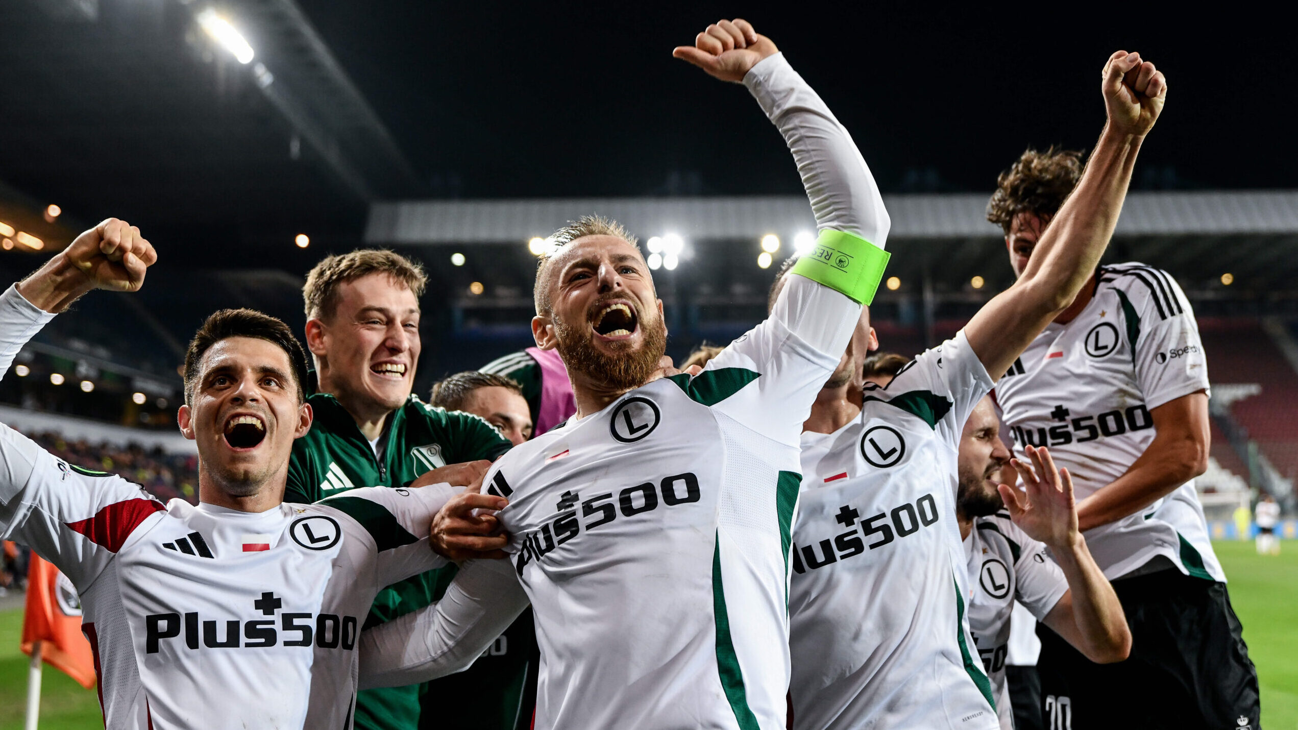 2025.10.23 Krakow
Pilka nozna Liga Konferencji UEFA sezon 2025/26 Faza ligowa 2 kolejka
Szachtar Donieck - Legia Warszawa
N/z Bartosz Kapustka Rafal Augustyniak radosc gol
Foto Mateusz Sobczak / PressFocus

2025.10.23 Krakow
Football UEFA Conference League 2025/26 season League phase Matchday 2
Shakhtar Donetsk - Legia Warsaw
Bartosz Kapustka Rafal Augustyniak radosc gol
Credit: Mateusz Sobczak / PressFocus