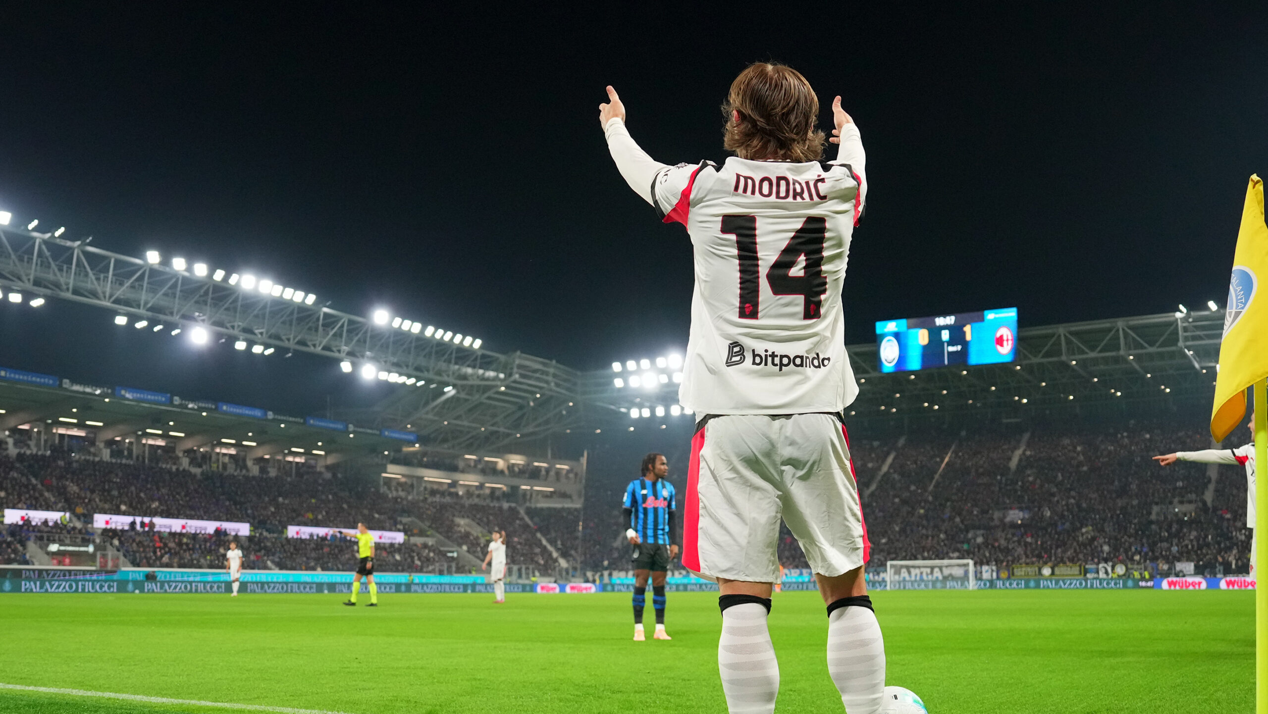 AC Milan&#039;s Luka Modric during the Serie A soccer match between Atalanta and Ac Milan at the New Balance Stadium in Bergamo , north Italy - Tuesday , October 28 , 2025. Sport - Soccer . (Photo by Spada/LaPresse) (Photo by Spada/LaPresse/Sipa USA)
2025.10.28 Bergamo
pilka nozna liga wloska
Atalanta Bergamo - AC Milan 
Foto LaPresse/SIPA USA/PressFocus

!!! POLAND ONLY !!!