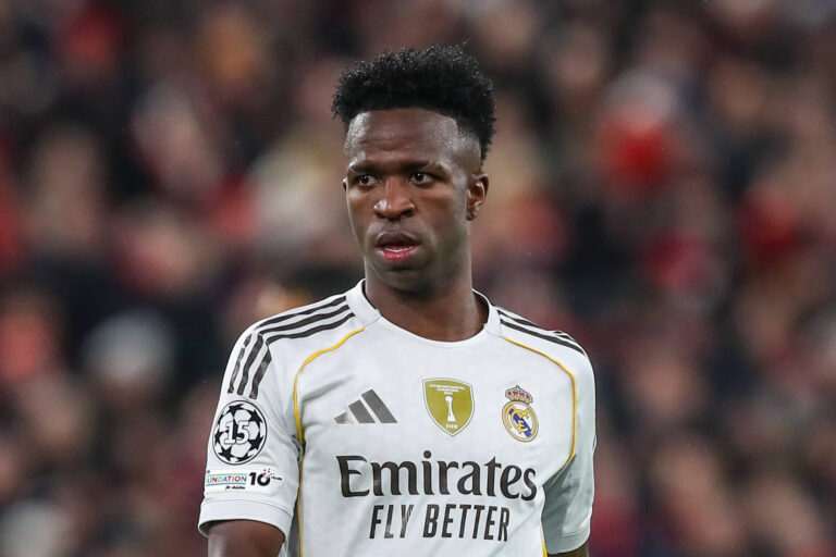 Liverpool v Real Madrid, UEFA Champions League Vinicius Junior Of Real Madrid during the Liverpool v Real Madrid UEFA Champions League Round 1 League Stage match at Anfield, Liverpool, England on 4 November 2025 Credit: Lee Keuneke/Every Second Media Editorial use only. All images are copyright Every Second Media Limited. No images may be reproduced without prior permission. Copyright: xIMAGO/EveryxSecondxMediax ESM-1654-0143 LeexKeunekex/xEveryxSecondxMediax
2025.11.04 Liverpool
pilka nozna liga mistrzow
Liverpool FC - Real Madryt
Foto IMAGO/PressFocus

!!! POLAND ONLY !!!