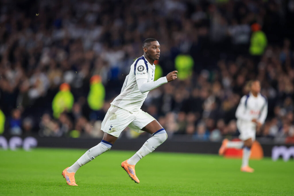 Tottenham Hotspur v FC Copenhagen Champions League 04/11/2025. Tottenham Hotspur Forward Randal Kolo Muani 39 during the Champions League match between Tottenham Hotspur and FC Copenhagen at Tottenham Hotspur Stadium, London, United Kingdom on 4 November 2025. London Tottenham Hotspur Stadium London United Kingdom Editorial use only , Copyright: xChrisxFoxwellx PSI-23163-0173
2025.11.04 Londyn
pilka nozna liga mistrzow 
Tottenham Hotspur - FC Kopenhaga
Foto IMAGO/PressFocus

!!! POLAND ONLY !!!