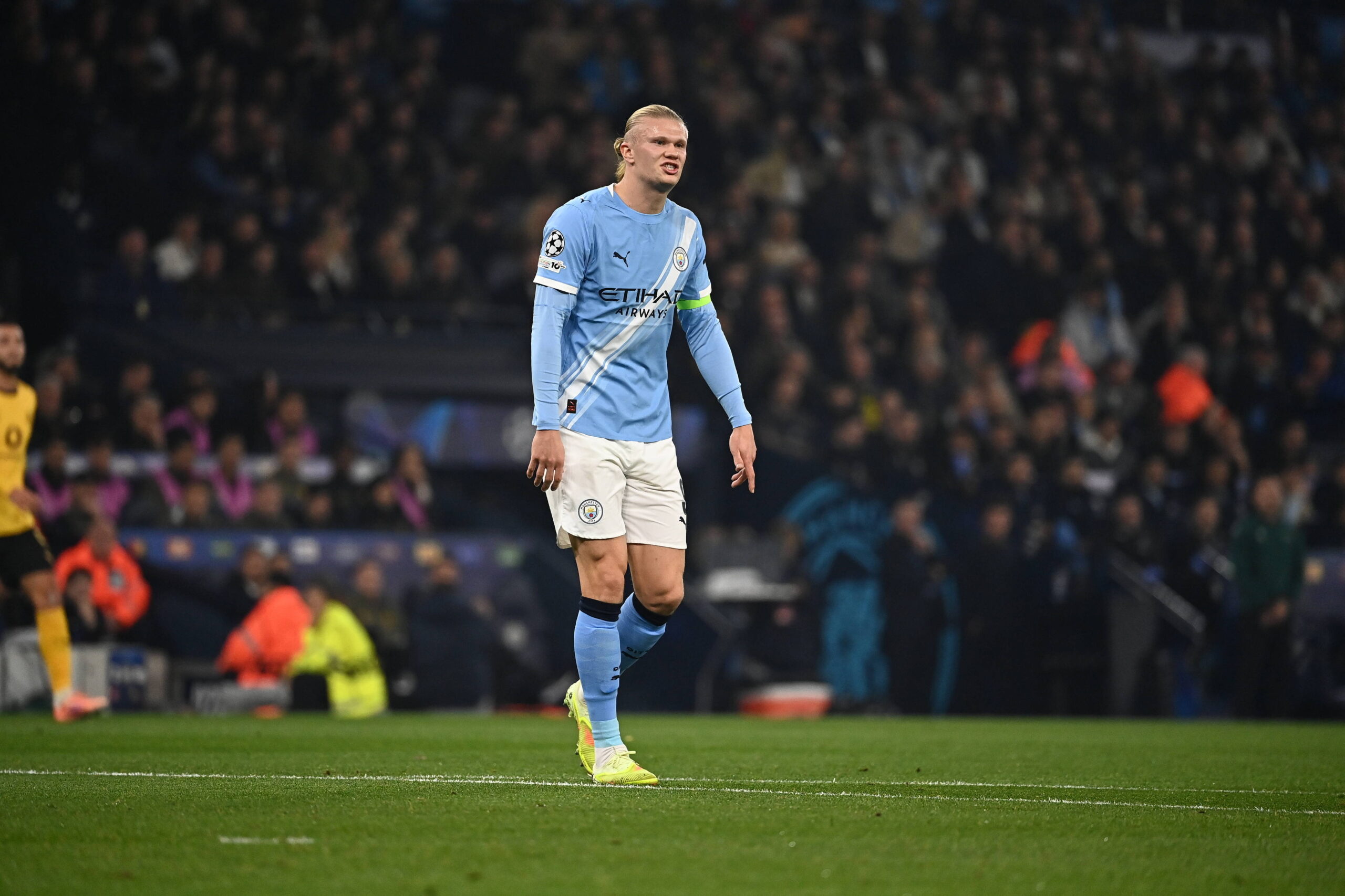 UEFA Champions League: Manchester City vs. Borussia Dortmund, 05.11.2025 MANCHESTER, GREAT BRITAIN - NOVEMBER 05: Erling Haaland of Manchester City during the UEFA Champions League match between Manchester City vs. Borussia Dortmund at Etihad Stadium on matchday 4 of the UEFA Champions League Season 2025/26 on November 05, 2025 in Manchester, Great Britain. *** UEFA Champions League Manchester City vs Borussia Dortmund, 05 11 2025 MANCHESTER, GREAT BRITAIN NOVEMBER 05 Erling Haaland of Manchester City during the UEFA Champions League match between Manchester City vs Borussia Dortmund at Etihad Stadium on matchday 4 of the UEFA Champions League Season 2025 26 on November 05, 2025 in Manchester, Great Britain Copyright: xBEAUTIFULxSPORTS/Mansoorx
2025.11.05 Manchester
pilka nozna liga mistrzow
Manchester City - Borussia Dortmund
Foto IMAGO/PressFocus

!!! POLAND ONLY !!!