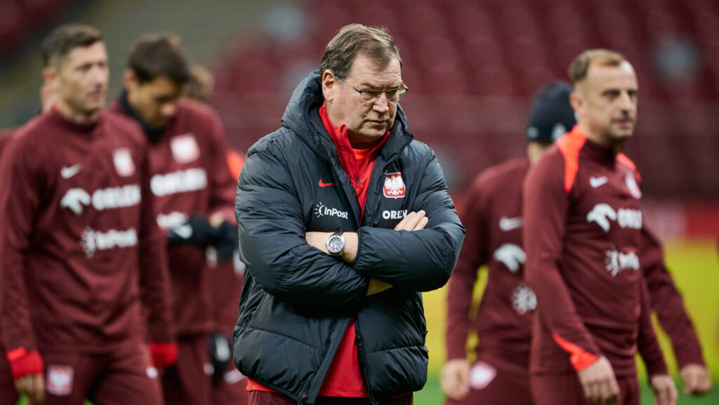 2025.11.12, Warszawa 
Pilka nozna, Reprezentacja Polski 
Trening przed meczem Polska - Holandia 
N/z Jan Urban 
Fot Rafal Oleksiewicz / PressFocus