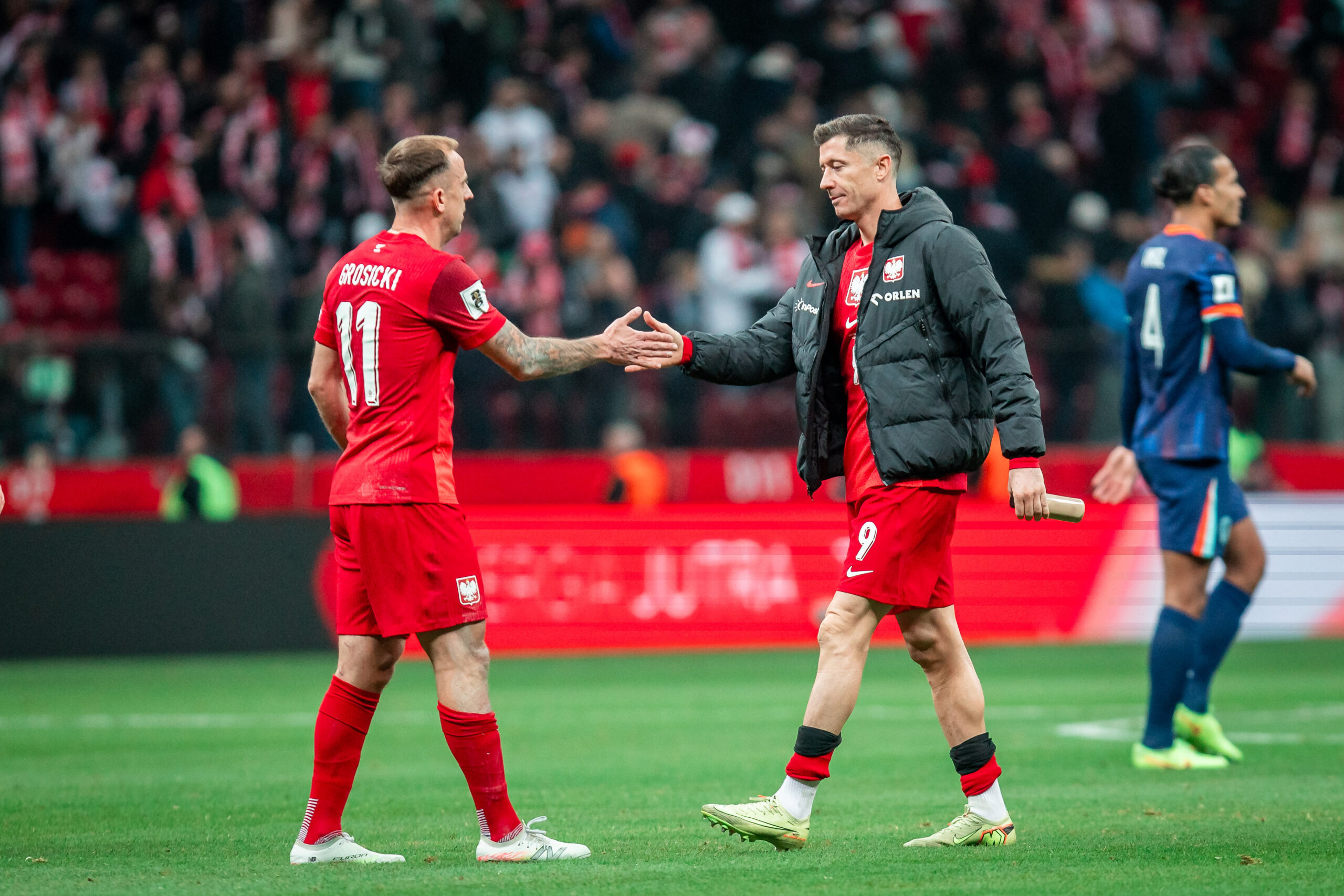 2025.11.14 Warszawa
Pilka nozna Kwalifikacje Mistrzostw Swiata 2026
Polska - Holandia
N/z Kamil Grosicki Robert Lewandowski
Foto Mateusz Porzucek PressFocus

2025.11.14 Warszawa
Football - FIFA World Cup 2026 Qualifying round Poland - Netherlands Warsaw PGE Narodowy
Polska - Holandia
Kamil Grosicki Robert Lewandowski
Credit: Mateusz Porzucek PressFocus