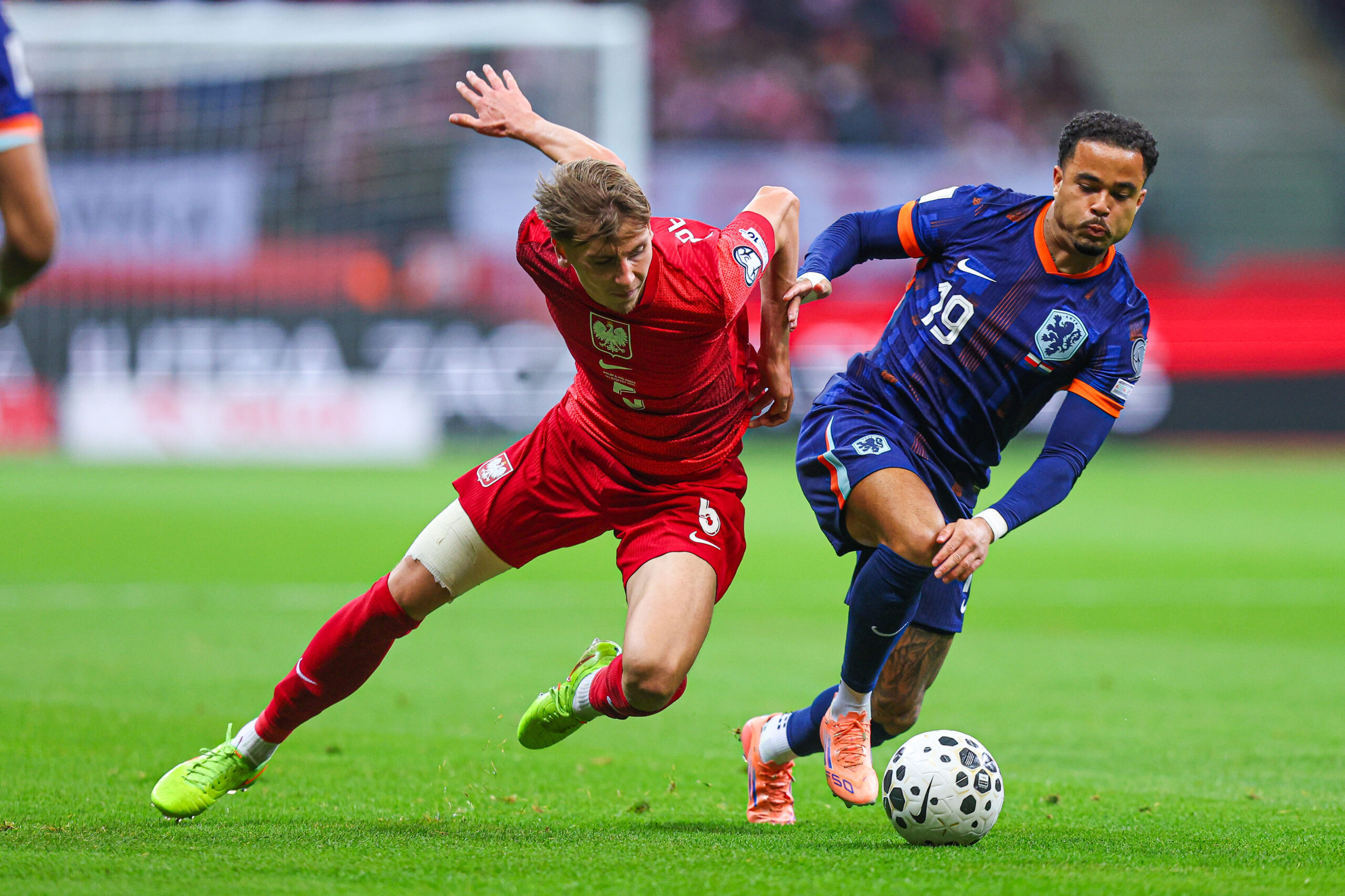 2025.11.14 Warszawa
Pilka nozna Kwalifikacje Mistrzostw Swiata 2026
Polska - Holandia
N/z Filip Rozga Justin Kluivert
Foto Pawel Andrachiewicz / PressFocus

2025.11.14 Warsaw
Football - FIFA World Cup 2026 Qualifying round
Poland - Netherlands
Filip Rozga Justin Kluivert
Credit: Pawel Andrachiewicz / PressFocus