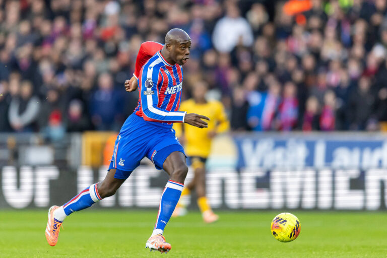 Wolverhampton Wanderers v Crystal Palace Premier League 22/11/2025. Crystal Palace forward Jean-Philippe Mateta 14 runs forward with ball during the Premier League match between Wolverhampton Wanderers and Crystal Palace at Molineux, Wolverhampton, England on 22 November 2025. Editorial use only DataCo restrictions apply See www.football-dataco.com , Copyright: xManjitxNarotrax PSI-23244-0009
2025.11.22 Wolverhampton
pilka nozna , liga angielska
Wolverhampton Wanderers - Crystal Palace
Foto IMAGO/PressFocus

!!! POLAND ONLY !!!