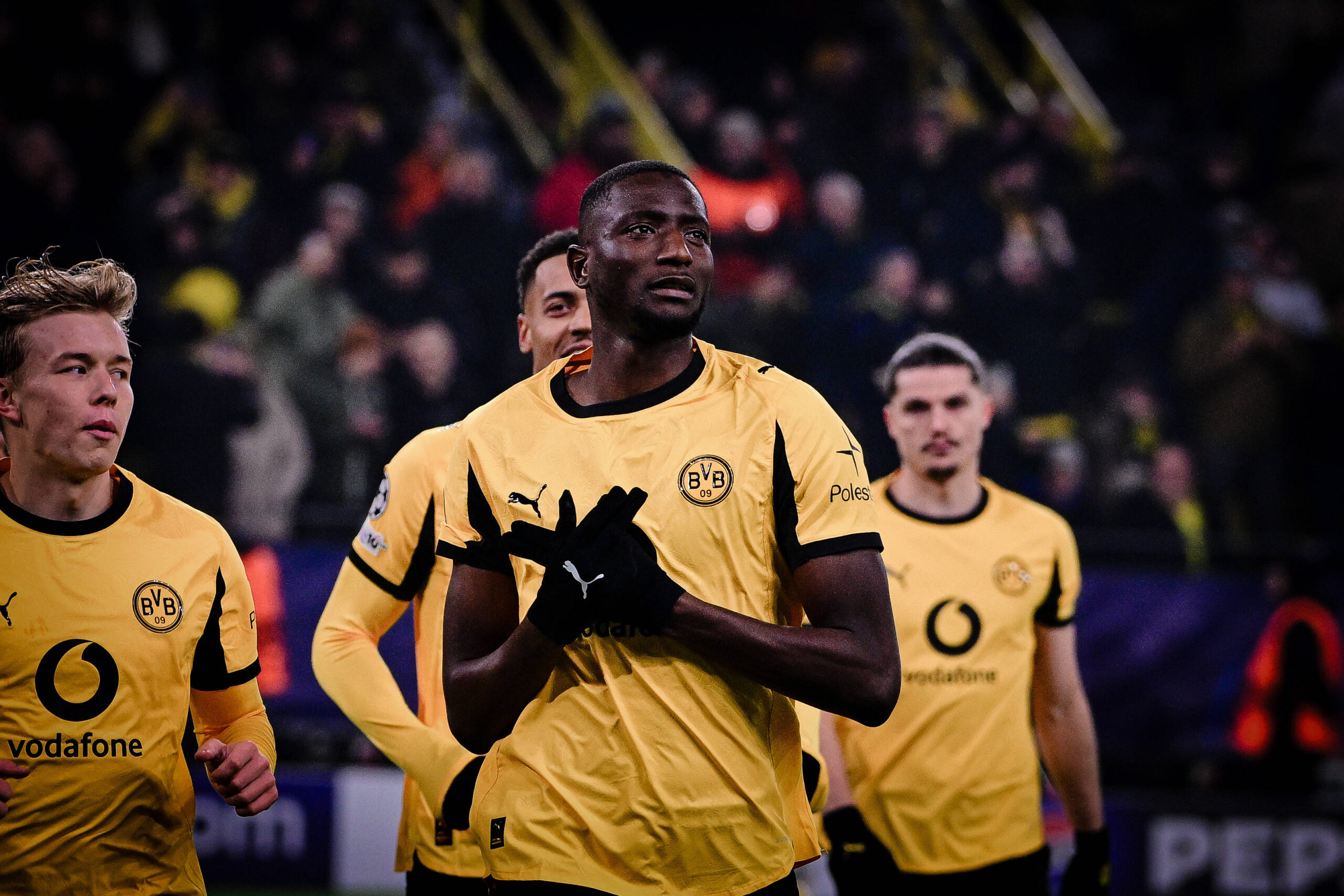 Torjubel zum 2:0 durch Serhou Guirassy 9 Borussia Dortmund, Borussia Dortmund vs. FC Villarreal, Fussball, Champions League, Gruppenphase, Matchday 5, 25.11.2025 Dortmund Nordrhein-Westfalen Deutschland *** Goal celebration for 2-0 by Serhou Guirassy 9 Borussia Dortmund , Borussia Dortmund vs FC Villarreal, Soccer, Champions League, Group stage, Matchday 5, 25 11 2025 Dortmund Nordrhein Westfalen Germany Copyright: xkolbert-press/MarcxNiemeyerx
2025.11.25 Dortmund
pilka nozna , Liga Mistrzow
Borussia Dortmund - Villarreal CF
Foto IMAGO/PressFocus

!!! POLAND ONLY !!!