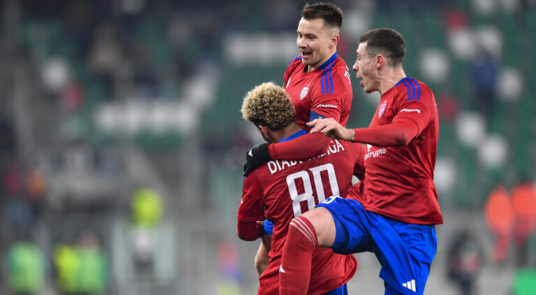 2025.11.27 Sosnowiec
Pilka nozna Liga Konferencji UEFA sezon 2025/26 Faza ligowa 4 kolejka
Rakow Czestochowa - Rapid Wieden  
N/z Lamine Diaby Fadiga gol radosc Fran Tudor Bogdan Racovitan
Foto Mateusz Sobczak / PressFocus

2025.11.27 Sosnowiec
Football UEFA Conference League 2025/26 season League phase Matchday 4
Rakow Czestochowa - Rapid Wien Vienna
Lamine Diaby Fadiga gol radosc Fran Tudor Bogdan Racovitan
Credit: Mateusz Sobczak / PressFocus