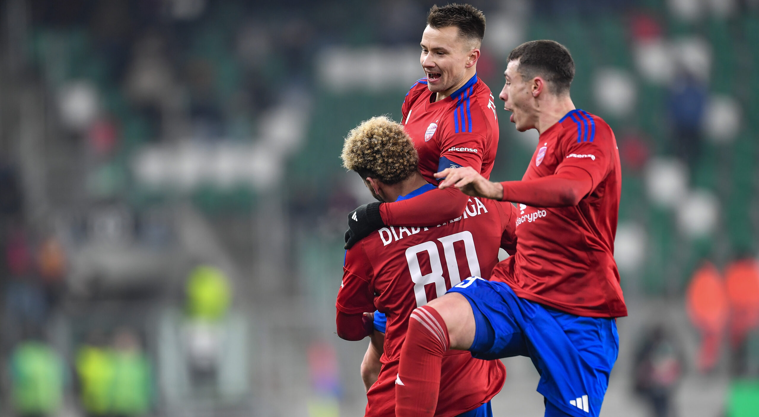 2025.11.27 Sosnowiec
Pilka nozna Liga Konferencji UEFA sezon 2025/26 Faza ligowa 4 kolejka
Rakow Czestochowa - Rapid Wieden  
N/z Lamine Diaby Fadiga gol radosc Fran Tudor Bogdan Racovitan
Foto Mateusz Sobczak / PressFocus

2025.11.27 Sosnowiec
Football UEFA Conference League 2025/26 season League phase Matchday 4
Rakow Czestochowa - Rapid Wien Vienna
Lamine Diaby Fadiga gol radosc Fran Tudor Bogdan Racovitan
Credit: Mateusz Sobczak / PressFocus