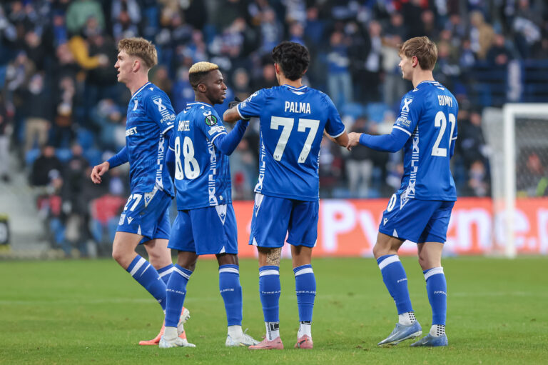 2025.11.27 Poznan
Pilka nozna UEFA Liga Konferencji Faza Ligowa
Lech Poznan - FC Lausanne Sport
N/z Taofeek Ismaheel gol radosc bramka
Foto Pawel Jaskolka / PressFocus

2025.11.27 Poznan
Football UEFA Conference League Lech Poznan - FC Lausanne-Sport
Credit: Pawel Jaskolka / PressFocus