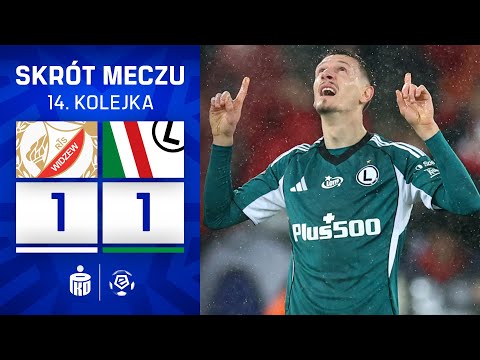 SKRÓT MECZU: Widzew Łódź 1:1 Legia Warszawa