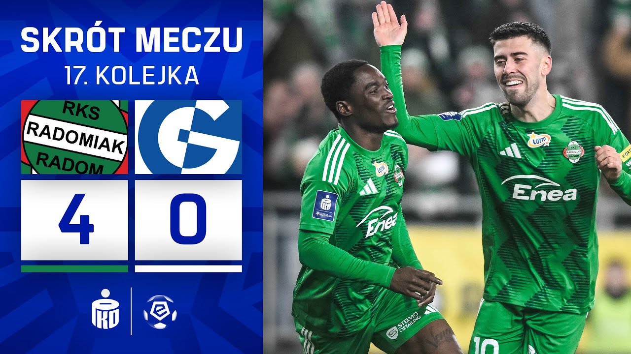 SKRÓT MECZU: Radomiak Radom 4:0 Górnik Zabrze