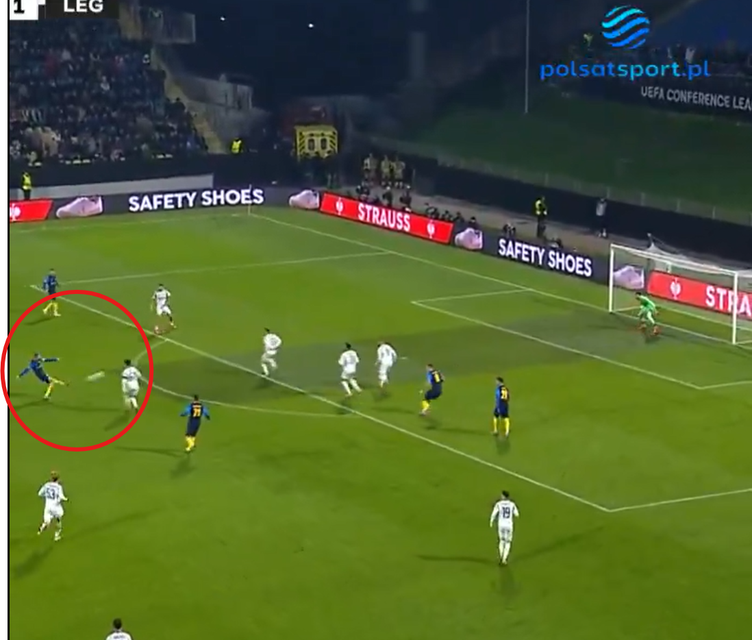 Celje wychodzi na prowadzenie po kapitalnym golu z dystansu [WIDEO]