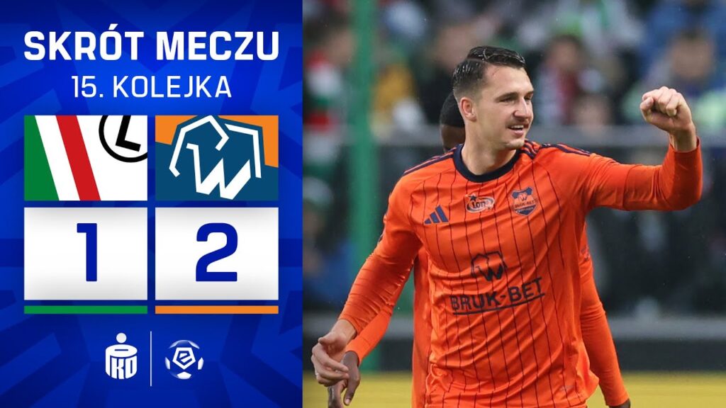 SKRÓT MECZU: Legia Warszawa 1:2 Termalica Nieciecza