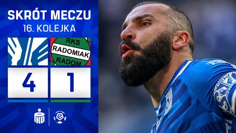SKRÓT MECZU: Lech Poznań 4:1 Radomiak