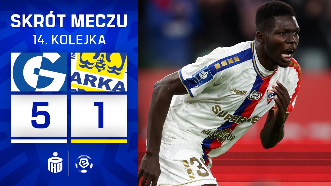 SKRÓT MECZU: Tak Górnik Zabrze rozbił Arkę Gdynia