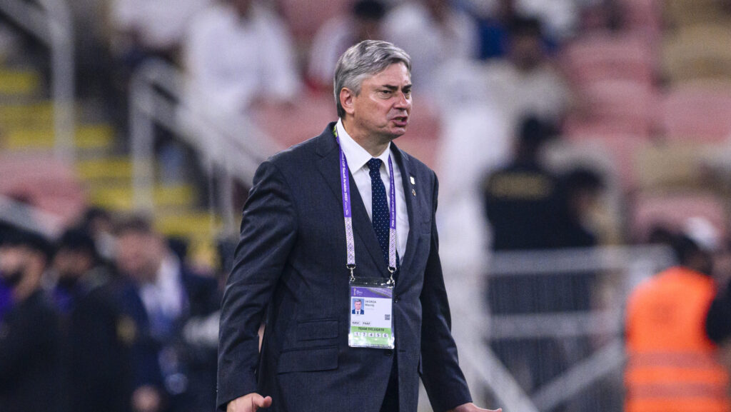 Jeddah, Saudi Arabia - December 19: Urawa Reds Head Coach Maciej Skorza reacts during FIFA Club World Cup Semi final match between Urawa Reds and Manchester City at King Abdullah Sports City on December 19, 2023 in Jeddah, Saudi Arabia. (Photo by Just Pictures) (Photo by Eurasia Sport Images/Just Pictures/Sipa USA)
2023.12.19 Jeddah
pilka nozna , klubowe mistrzostwa swiata w pilce noznej 2023
Urawa Reds - Manchester City FC
Foto Eurasia Sport Images/Just Pictures/SIPA USA/PressFocus

!!! POLAND ONLY !!!