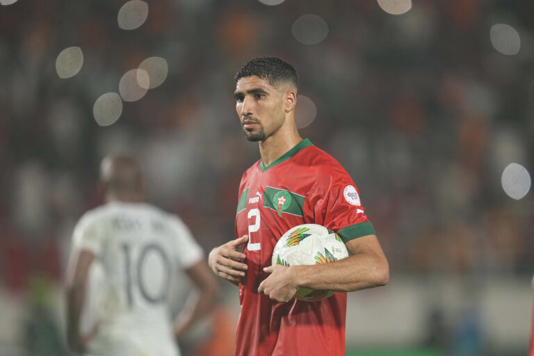 January 30 2024: Achraf Hakimi (Morocco) // during a African Cup of Nations  Round of 16 game, Morocco vs South Africa, at Stade Laurent Pokou, San Pedro, Ivory Coast. Kim Price/CSM/Sipa USA (Credit Image: © Kim Price/Cal Sport Media/Sipa USA)
2024.01.30 San Pedro
pilka nozna , Puchar Narodow Afryki 2024
Maroko - Republika Poludniowej Afryki
Foto Kim Price/Cal Sport Media/SIPA USA/PressFocus

!!! POLAND ONLY !!!