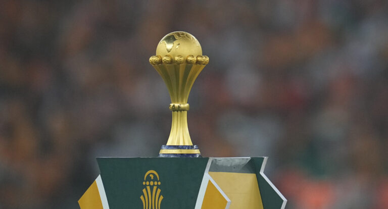 February 11 2024:  Africa Cup of Nations trophy during a African Cup of Nations - Final game, Ivory Coast vs Nigeria, at Alassane Ouattara Stadium, Abidjan, Ivory Coast. Kim Price/CSM/Sipa USA (Credit Image: © Kim Price/Cal Sport Media/Sipa USA)
2024.02.11 Abidjan
pilka nozna , Puchar Narodow Afryki 2024 , final
Wybrzeze Kosci Sloniowej - Nigeria
Foto Kim Price/Cal Sport Media/SIPA USA/PressFocus

!!! POLAND ONLY !!!