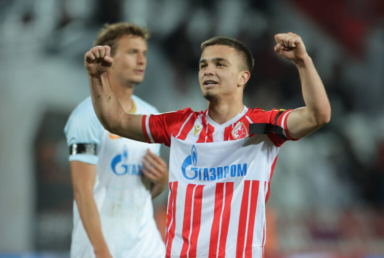 Nikola Knezevic International friendly soccer match between Red Star (Crvena Zvezda) and Zenit St. Petersburg at the Rajko Mitic Stadium in Belgrade, Serbia, on March 23, 2024.//MILOSAVLJEVIC_sipa.12805/Credit:Pedja Milosavljevic/SIPA/2403241105

23.03.2024 Belgrade
pilka nozna mecz towarzyski
Crvena Zvezda - Zenit
Foto Pedja Milosavljevic/SIPA / Sipa / PressFocus 
POLAND ONLY!!