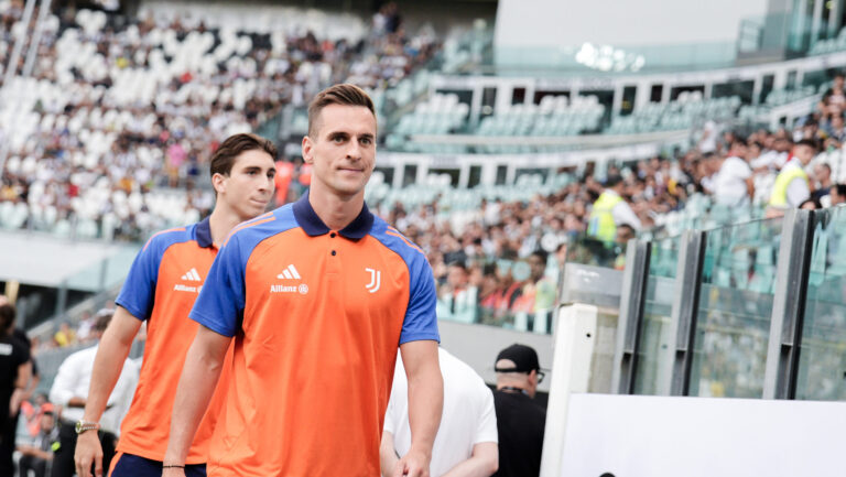 JuventusÕ Arkadiusz Milik during the pre season friendly soccer match between Juventus and Juvetus Next Gen at the Allianz Stadium in Torino, north west Italy - Tuesday, August 6, 2024. Sport - Soccer . (Photo by Marco Alpozzi/Lapresse) (Photo by Marco Alpozzi/LaPresse/Sipa USA)
2024.08.06 Turyn
pilka nozna sparing mecz towarzyski
Juventus Turyn - Juventus Next Gen
Foto Marco Alpozzi/LaPresse/SIPA USA/PressFocus

!!! POLAND ONLY !!!