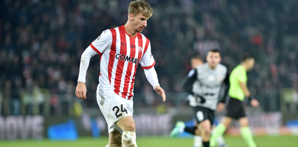 2024.11.29 Krakow
Pilka nozna , PKO BP Ekstraklasa sezon 2024/25
Cracovia Krakow - Zaglebie Lubin
N/z Jakub Jugas
Foto Krzysztof Porebski / PressFocus

2024.11.29 Krakow
Football Polish top league , 2024/2025 season
Cracovia Krakow - Zaglebie Lubin
Jakub Jugas
Credit: Krzysztof Porebski / PressFocus