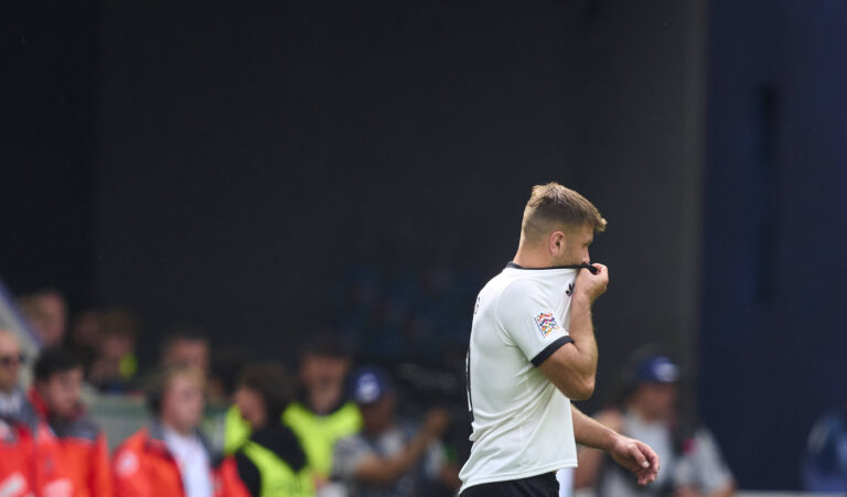 Niclas Fuellkrug, Fullkrug, DFB 9 in the UEFA Nations League 2025 Third Place match GERMANY - FRANCE 0-2 in Season 2024/2025 at June 8, 2025 in Stuttgart, Germany.
2025.06.08 Stuttgart
pilka nozna  , liga narodow
Niemcy - Francja
Foto IMAGO/PressFocus

!!! POLAND ONLY !!!