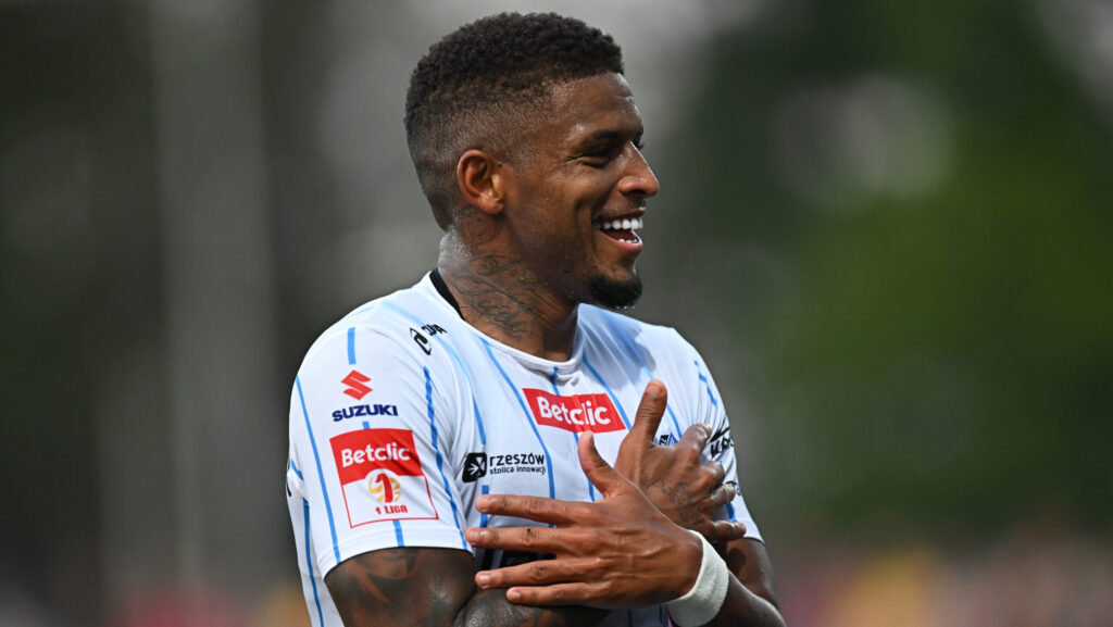 2025.08.09 Bytom
Pilka nozna Pierwsza Liga Betclic 1 Liga Sezon 2025/2026
Polonia Bytom - Stal Rzeszow
N/z Jonathan Junior gol bramka radosc 0-1
Foto Norbert Barczyk / PressFocus

2025.08.09 Bytom
Football Polish Betclic First I League Season 2025/2026
Jonathan Junior gol bramka radosc 0-1
Credit: Norbert Barczyk / PressFocus