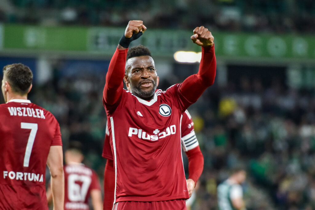 2025.08.21 Edynburg, Szkocja
pilka nozna Liga Konferencji UEFA kwalifikacje sezon 2025/2026
Hibernian FC - Legia Warszawa
N/z Jean-PIerre Nsame
Foto Wojciech Dobrzynski Legionisci.com / PressFocus 
2025.08.21 Edinburgh, Scotland
UEFA  Conference League second qualifying round season 2025/2026
Hibernian FC - Legia Warsaw
Credit: Wojciech Dobrzynski / Legionisci.com / PressFocus