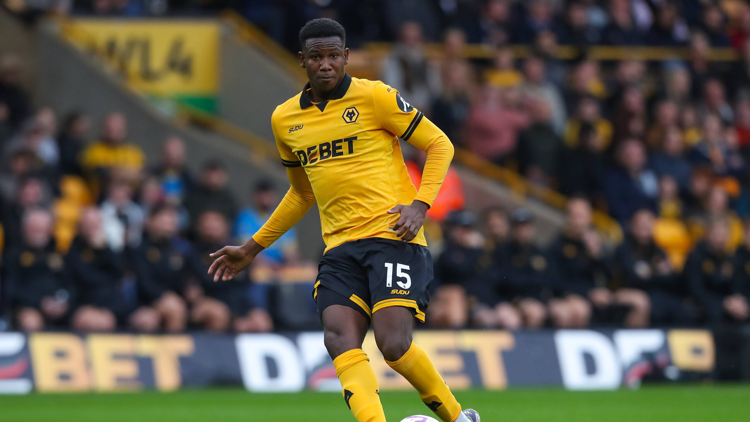 Wolverhampton Wanderers FC v Leeds United FC, Premier League Yerson Mosquera Of Wolverhampton Wanderers during the Wolverhampton Wanderers FC v Leeds United FC English Premier League match at Molineux Stadium, Wolverhampton, England, United Kingdom on 20 September 2025 Credit: Lee Keuneke/Every Second Media Editorial use only. All images are copyright Every Second Media Limited. No images may be reproduced without prior permission. All rights reserved. Premier League and Football League images are subject to licensing agreements with Football DataCo Limited. see https://www.football-dataco.com Copyright: xIMAGO/EveryxSecondxMediax ESM-1593-0111 LeexKeunekex/xEveryxSecondxMediax
2025.09.20 Wolverhampton
pilka nozna , liga angielska
Wolverhampton Wanderers - Leeds United
Foto IMAGO/PressFocus

!!! POLAND ONLY !!!