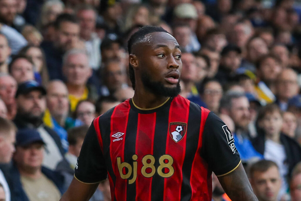 Leeds United FC v AFC Bournemouth, Premier League Antoine Semenyo Of Bournemouth during the Leeds United FC v AFC Bournemouth English Premier League match at Elland Road, Leeds, England, United Kingdom on 27 September 2025 Credit: Lee Keuneke/Every Second Media Editorial use only. All images are copyright Every Second Media Limited. No images may be reproduced without prior permission. All rights reserved. Premier League and Football League images are subject to licensing agreements with Football DataCo Limited. see https://www.football-dataco.com Copyright: xIMAGO/EveryxSecondxMediax ESM-1602-0173 LeexKeunekex/xEveryxSecondxMediax
2025.09.27 Leeds
pilka nozna , liga angielska
Leeds United - AFC Bournemouth
Foto IMAGO/PressFocus

!!! POLAND ONLY !!!