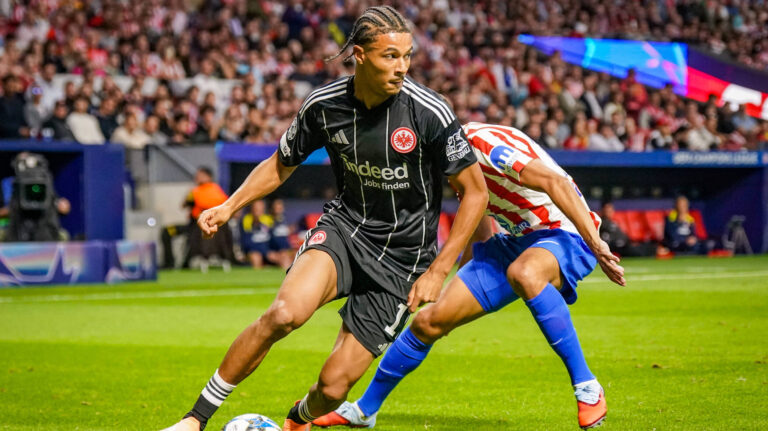 UEFA Champions League 2025/26, 2. Spieltag - Atletico Madrid vs Eintracht Frankfurt - Riyadh Air Metropolitano Madrid, Spanien: Jean-Matteo Bahoya Eintracht Frankfurt, 19 *** UEFA Champions League 2025 26, Matchday 2 Atletico Madrid vs Eintracht Frankfurt Riyadh Air Metropolitano Madrid, Spain Jean Matteo Bahoya Eintracht Frankfurt, 19 Copyright: xJOERANxSTEINSIEKx
2025.09.30 Madryt
pilka nozna , liga mistrzow
Atletico Madryt - Eintracht Frankfurt
Foto IMAGO/PressFocus

!!! POLAND ONLY !!!