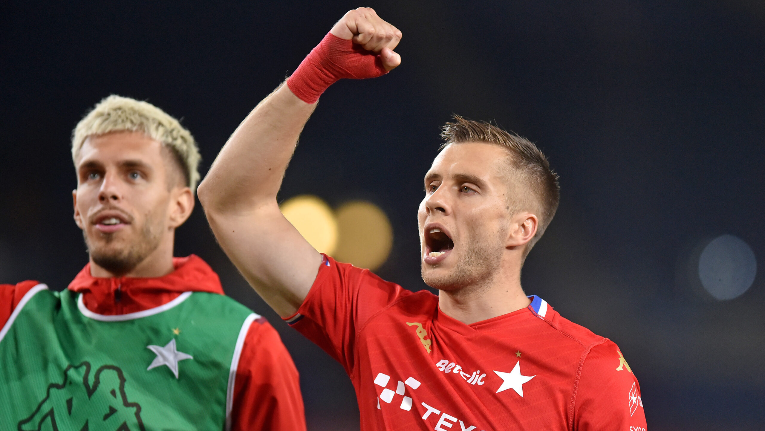 2025.10.05 Krakow
Pilka nozna , Betclic I liga , sezon 2025/26
Wisla Krakow - Ruch Chorzow
N/z Pilkarze Wisly, radosc po meczu, Darijo Grujcic, Igor Lasicki
Foto Krzysztof Porebski / PressFocus

2025.10.05 Krakow
Football , Polish league, second level , 2025/2026 season
Wisla Krakow - Ruch Chorzow
Pilkarze Wisly, radosc po meczu, Darijo Grujcic, Igor Lasicki
Credit: Krzysztof Porebski / PressFocus